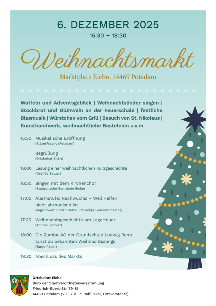 Weihnachtsmarkt-Plakat Flyer für den Weihnachtsmarkt